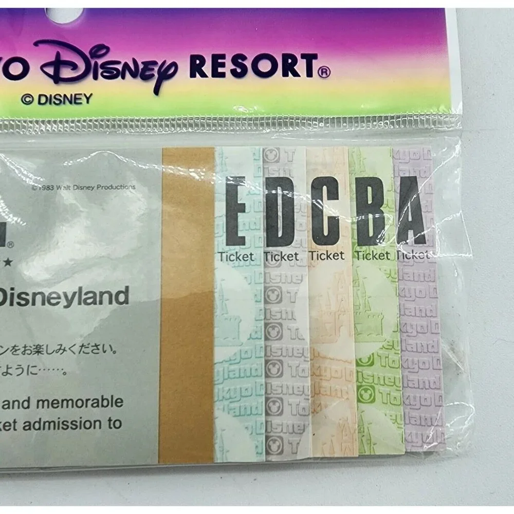 Tokyo Disney Resort 25Th Anniversary Goods Big 10 Ticket Book Memo Paper‎